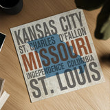 Missouri by Michael Mullan. Shown as a detailed flat fine art print, highlighting archival giclee quality. Available as an archival giclee rolled canvas, fine art paper, or poster print. SKU 18068a.