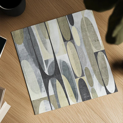 Mod Pods Achroma by Michael Mullan. Shown as a detailed flat fine art print, highlighting archival giclee quality. Available as an archival giclee rolled canvas, fine art paper, or poster print. SKU 30005a.