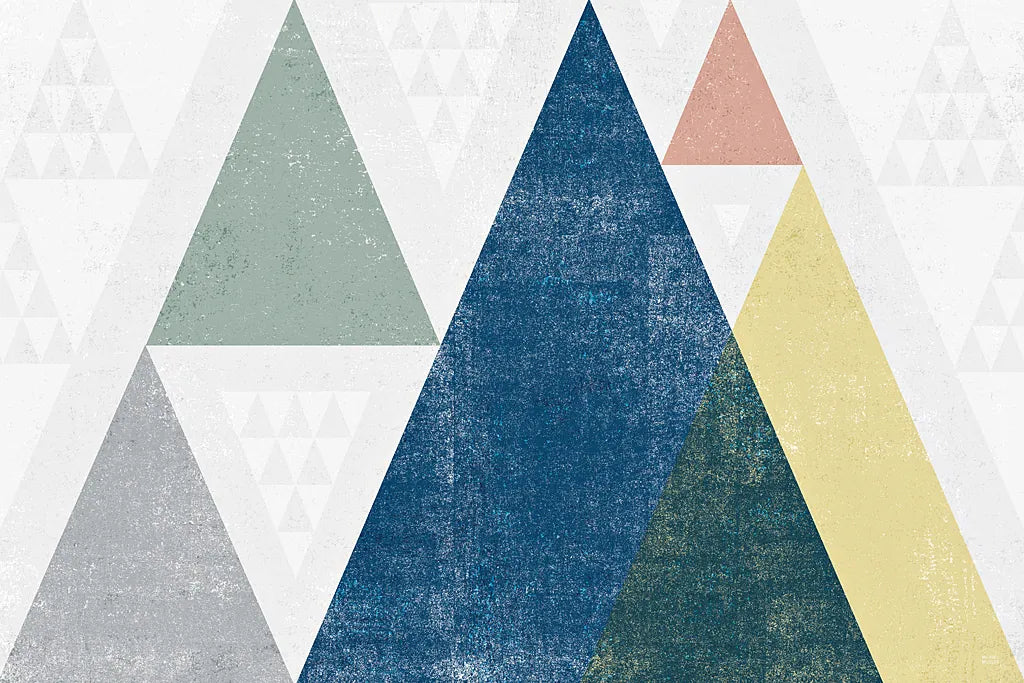 Mod Triangles I Soft by Michael Mullan. SKU 33787i. Archival Giclee Fine art print for wall decor.