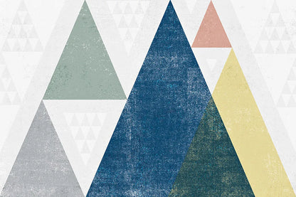 Mod Triangles I Soft by Michael Mullan. SKU 33787i. Archival Giclee Fine art print for wall decor.