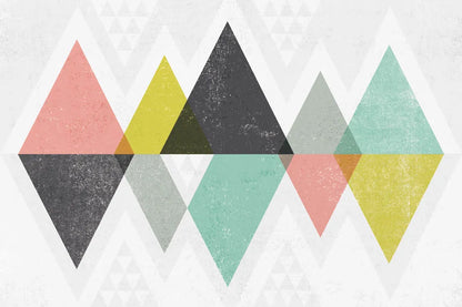 Mod Triangles II by Michael Mullan. SKU 22318i. Archival Giclee Fine art print for wall decor.