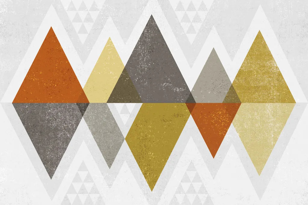 Mod Triangles II Retro by Michael Mullan. SKU 22310i. Archival Giclee Fine art print for wall decor.