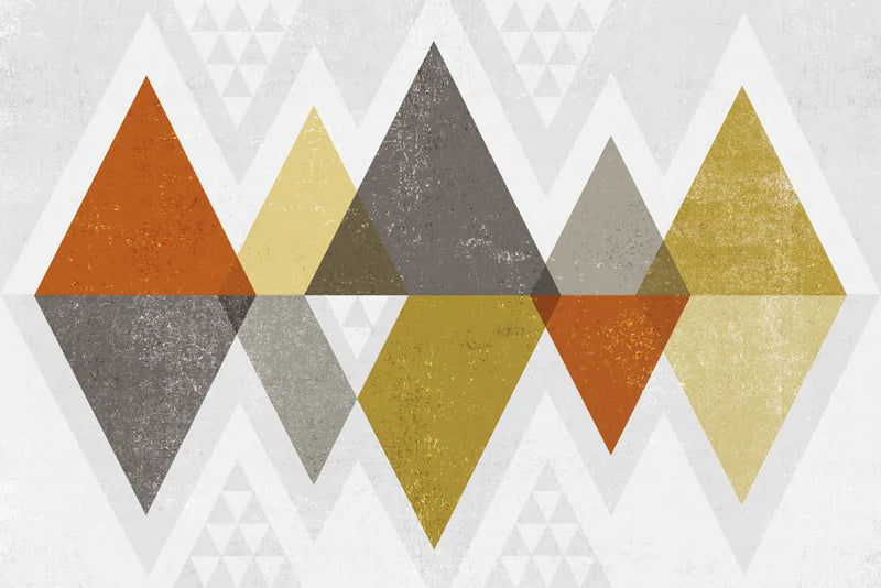 Mod Triangles II Retro by Michael Mullan. SKU 22310i. Archival Giclee Fine art print for wall decor.