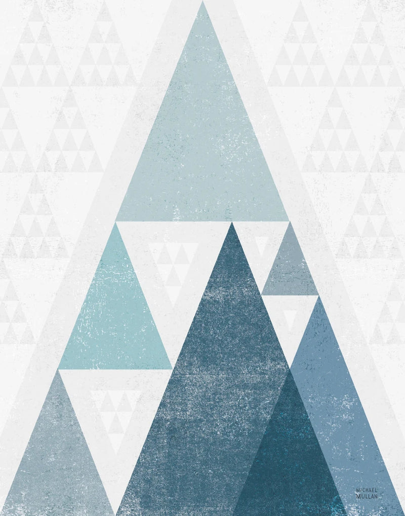 Mod Triangles III Blue v2 by Michael Mullan