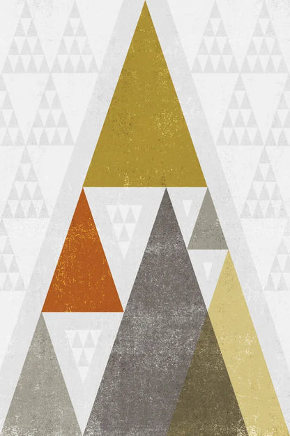 Mod Triangles III Retro by Michael Mullan. SKU 22311h. Archival Giclee Fine art print for wall decor.