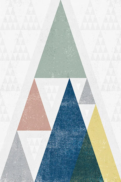 Mod Triangles III Soft by Michael Mullan. SKU 33794h. Archival Giclee Fine art print for wall decor.