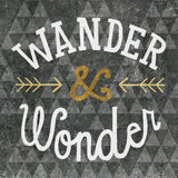 Mod Triangles Wander and Wonder Gold by Michael Mullan. SKU 22299a. Archival Giclee Fine art print for wall decor.