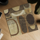Modern Geometric Neutral I by Michael Mullan. Shown as a detailed flat fine art print, highlighting archival giclee quality. Available as an archival giclee rolled canvas, fine art paper, or poster print. SKU 12507a.