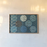 Modern Stems Cool by Michael Mullan. shown as a paper print in a natural frame. Available as a archival giclee rolled canvas, fine art paper, or poster print. SKU 50818i.