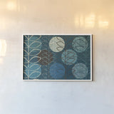 Modern Stems Cool by Michael Mullan. shown as a paper print in a white frame. Available as a archival giclee rolled canvas, fine art paper, or poster print. SKU 50818i.