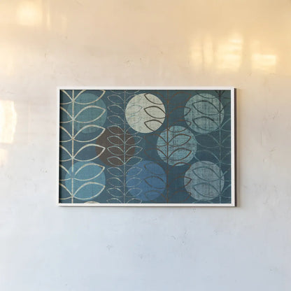 Modern Stems Cool by Michael Mullan. shown as a paper print in a white frame. Available as a archival giclee rolled canvas, fine art paper, or poster print. SKU 50818i.