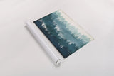 Mountainscape Blue by Michael Mullan. shown as a rolled paper print. Available as archival giclee rolled canvas, fine art paper, or poster print. SKU 22466i.