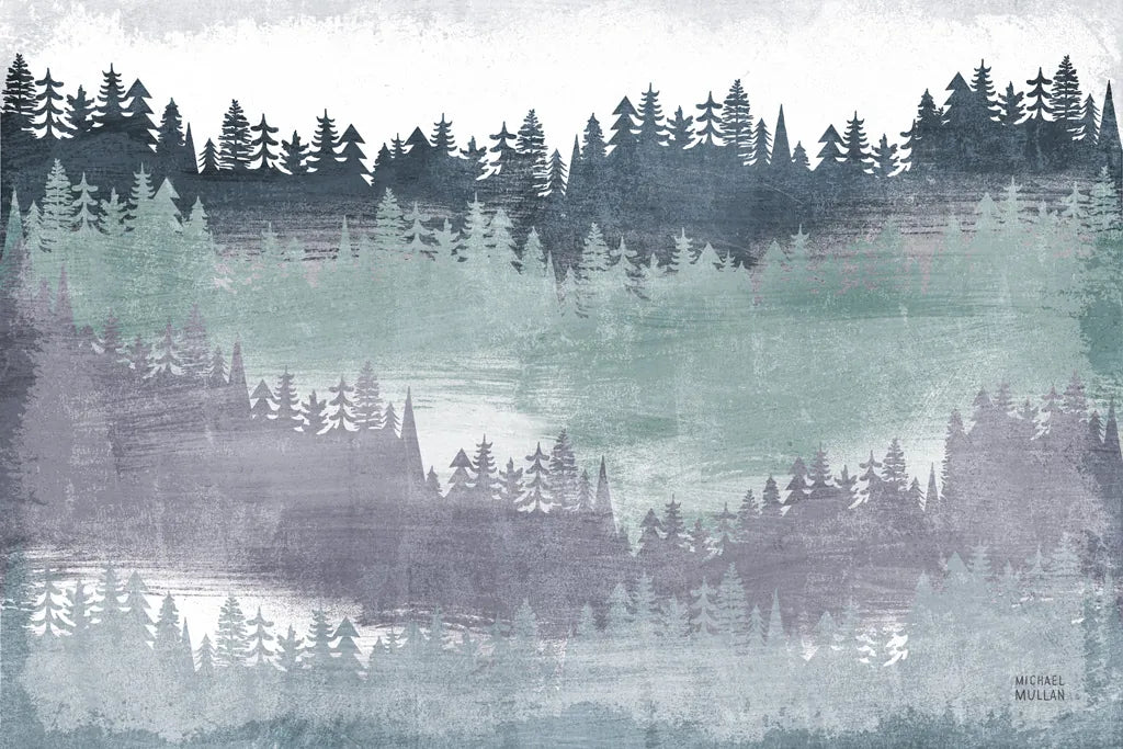 Mountainscape Blush by Michael Mullan. SKU 56353i. Archival Giclee Fine art print for wall decor.