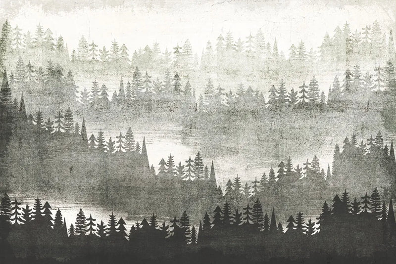 Mountainscape Silver by Michael Mullan. SKU 22467i. Archival Giclee Fine art print for wall decor.