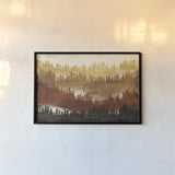 Mountainscape Spice by Michael Mullan. shown as a paper print in a black flame. Available as a archival giclee rolled canvas, fine art paper, or poster print. SKU 22468i.
