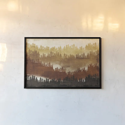 Mountainscape Spice by Michael Mullan. shown as a paper print in a black flame. Available as a archival giclee rolled canvas, fine art paper, or poster print. SKU 22468i.