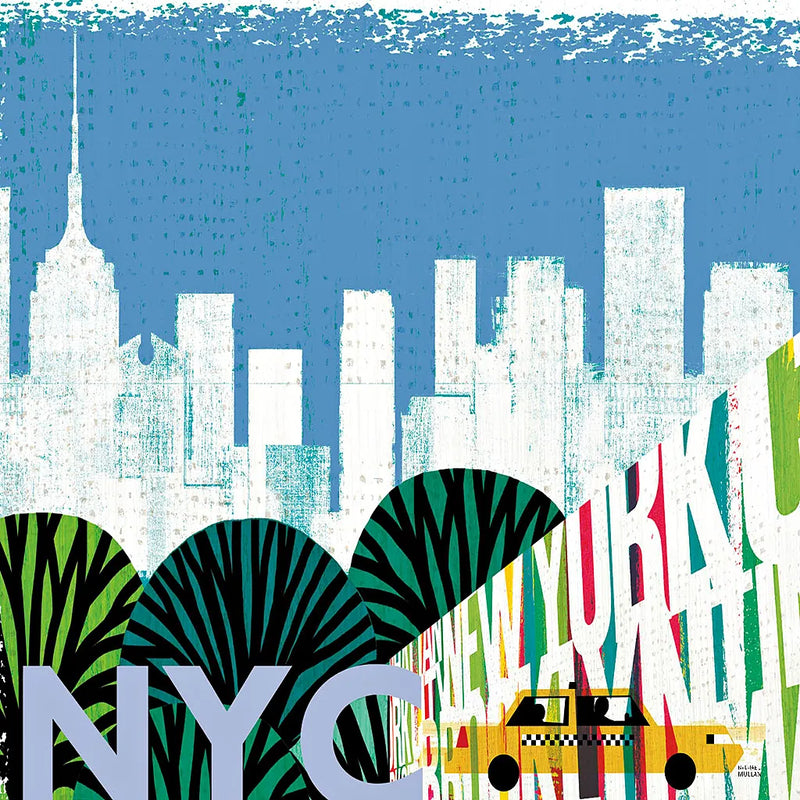 New York City Life NYC by Michael Mullan. SKU 22996a. Archival Giclee Fine art print for wall decor.