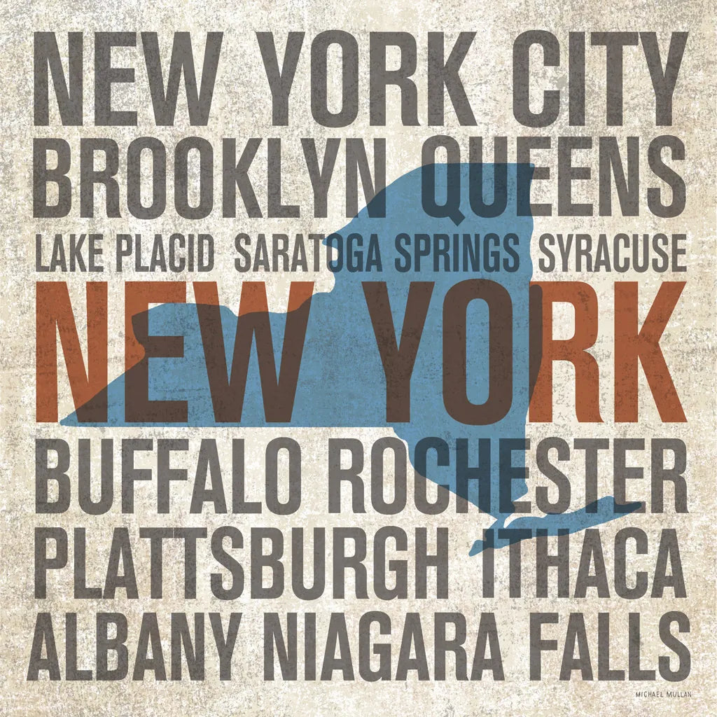 New York V2 by Michael Mullan. SKU 18070a. Archival Giclee Fine art print for wall decor.