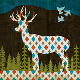 Nighttime Dwellers Deer by Michael Mullan. SKU 50520a. Archival Giclee Fine art print for wall decor.