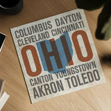 Ohio by Michael Mullan. Shown as a detailed flat fine art print, highlighting archival giclee quality. Available as an archival giclee rolled canvas, fine art paper, or poster print. SKU 18072a.