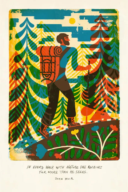 Outdoor Adventure I by Michael Mullan. SKU 101001h. Archival Giclee Fine art print for wall decor.