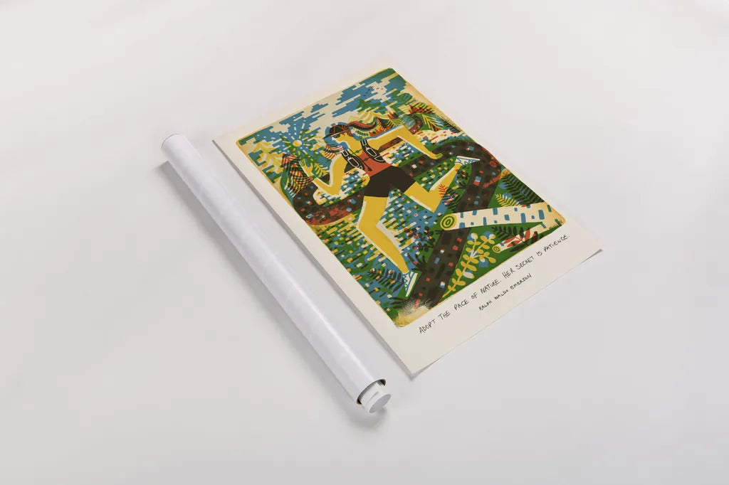 Outdoor Adventure III by Michael Mullan. shown as a rolled paper print. Available as archival giclee rolled canvas, fine art paper, or poster print. SKU 101003h.