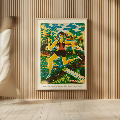 Outdoor Adventure III by Michael Mullan. shown as over sized large wall art. Available as an archival giclee rolled canvas, fine art paper, or poster print. SKU 101003h.