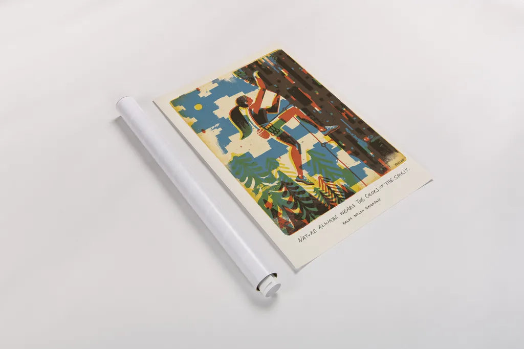 Outdoor Adventure IV by Michael Mullan. shown as a rolled paper print. Available as archival giclee rolled canvas, fine art paper, or poster print. SKU 101004h.