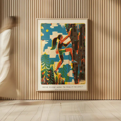 Outdoor Adventure IV by Michael Mullan. shown as over sized large wall art. Available as an archival giclee rolled canvas, fine art paper, or poster print. SKU 101004h.