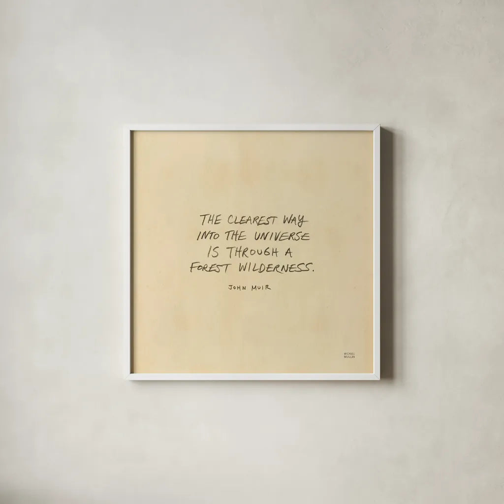 Outdoor Adventure VI by Michael Mullan. Shown in a crisp white glass frame for a clean and minimalist style. Available as an archival giclee rolled canvas, fine art paper, or poster print. SKU 101006a.