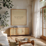 Outdoor Adventure VII by Michael Mullan. Shown in a natural wood frame in a cozy modern living room. Available as an archival giclee rolled canvas, fine art paper, or poster print. SKU 101007a.