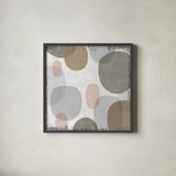 Pastel Drips I by Michael Mullan. Shown in a sleek black glass frame for a contemporary gallery look. Available as an archival giclee rolled canvas, fine art paper, or poster print. SKU 33783a.