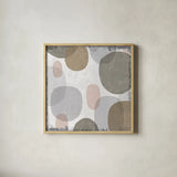 Pastel Drips I by Michael Mullan. Shown in a natural wood glass frame for a timeless modern aesthetic. Available as an archival giclee rolled canvas, fine art paper, or poster print. SKU 33783a.
