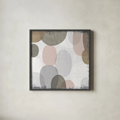 Pastel Drips II by Michael Mullan. Shown in a sleek black glass frame for a contemporary gallery look. Available as an archival giclee rolled canvas, fine art paper, or poster print. SKU 33784a.