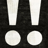 Punctuated Black Square II by Michael Mullan. SKU 50693a. Archival Giclee Fine art print for wall decor.