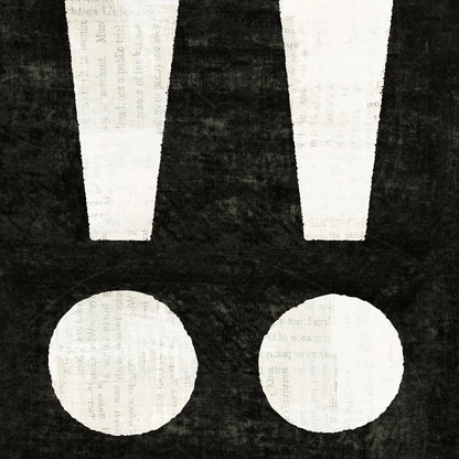 Punctuated Black Square II by Michael Mullan. SKU 50693a. Archival Giclee Fine art print for wall decor.