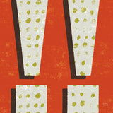 Punctuated Square I Retro by Michael Mullan. SKU 50658a. Archival Giclee Fine art print for wall decor.