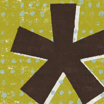 Punctuated Square VII Retro by Michael Mullan. SKU 50662a. Archival Giclee Fine art print for wall decor.