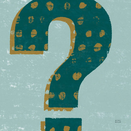 Punctuated Square VIII Retro by Michael Mullan. SKU 50663a. Archival Giclee Fine art print for wall decor.