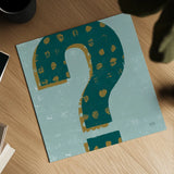 Punctuated Square VIII Retro by Michael Mullan. Shown as a detailed flat fine art print, highlighting archival giclee quality. Available as an archival giclee rolled canvas, fine art paper, or poster print. SKU 50663a.