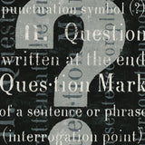 Punctuated Text IV by Michael Mullan. SKU 9049a. Archival Giclee Fine art print for wall decor.