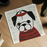 Puppy Love II by Michael Mullan. Shown as a detailed flat fine art print, highlighting archival giclee quality. Available as an archival giclee rolled canvas, fine art paper, or poster print. SKU 8342a.