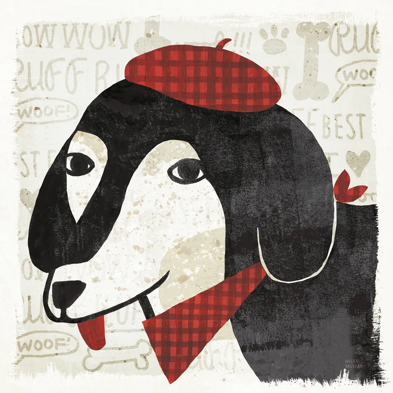Puppy Love IV by Michael Mullan. SKU 8343a. Archival Giclee Fine art print for wall decor.