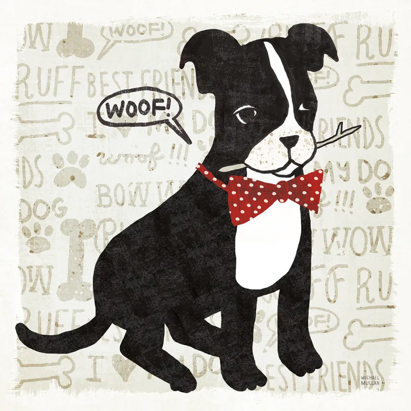 Puppy Love VI by Michael Mullan. SKU 104066a. Archival Giclee Fine art print for wall decor.