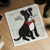 Puppy Love VI by Michael Mullan. Shown as a detailed flat fine art print, highlighting archival giclee quality. Available as an archival giclee rolled canvas, fine art paper, or poster print. SKU 104066a.