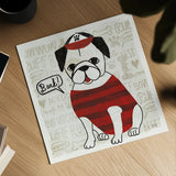 Puppy Love VII by Michael Mullan. Shown as a detailed flat fine art print, highlighting archival giclee quality. Available as an archival giclee rolled canvas, fine art paper, or poster print. SKU 104067a.