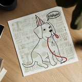 Puppy Love VIII by Michael Mullan. Shown as a detailed flat fine art print, highlighting archival giclee quality. Available as an archival giclee rolled canvas, fine art paper, or poster print. SKU 104068a.