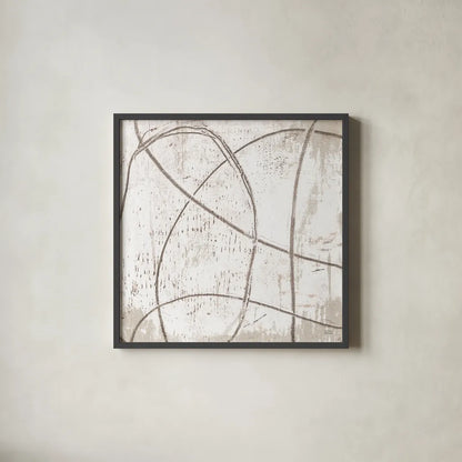 Raw Sienna X by Michael Mullan. Shown in a sleek black glass frame for a contemporary gallery look. Available as an archival giclee rolled canvas, fine art paper, or poster print. SKU 49884a.
