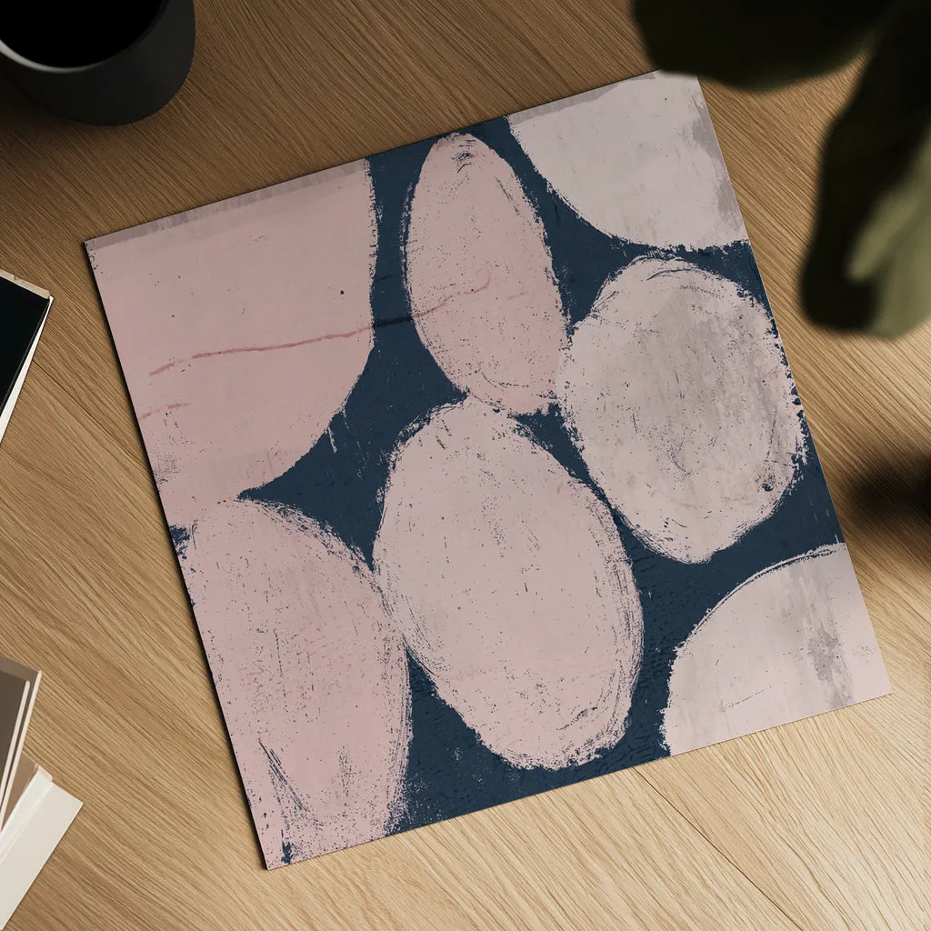 Raw Sienna XII Pink by Michael Mullan. Shown as a detailed flat fine art print, highlighting archival giclee quality. Available as an archival giclee rolled canvas, fine art paper, or poster print. SKU 53730a.