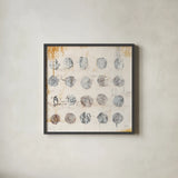 Raw Sienna XVII by Michael Mullan. Shown in a sleek black glass frame for a contemporary gallery look. Available as an archival giclee rolled canvas, fine art paper, or poster print. SKU 49891a.